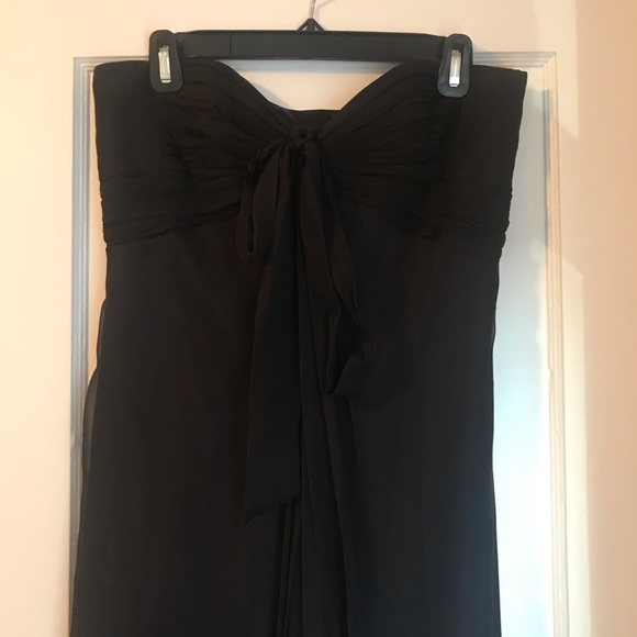 Laundry by Design black silk strapless dress - Picture 2 of 8